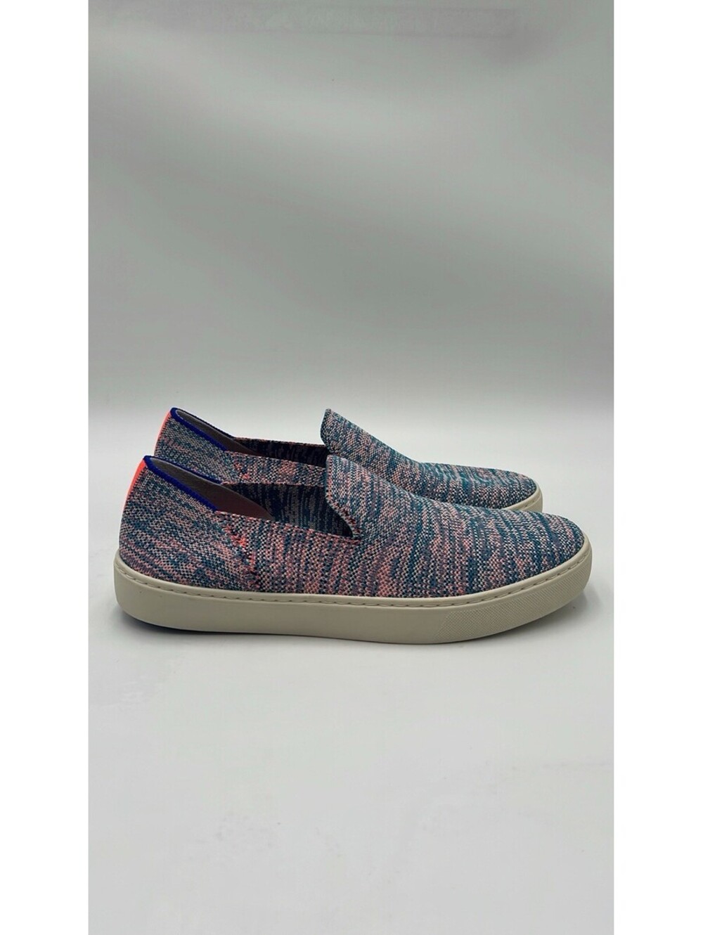 Rothy’s Women’s The Original Slip On Sneaker Turquoise Melange Size 9